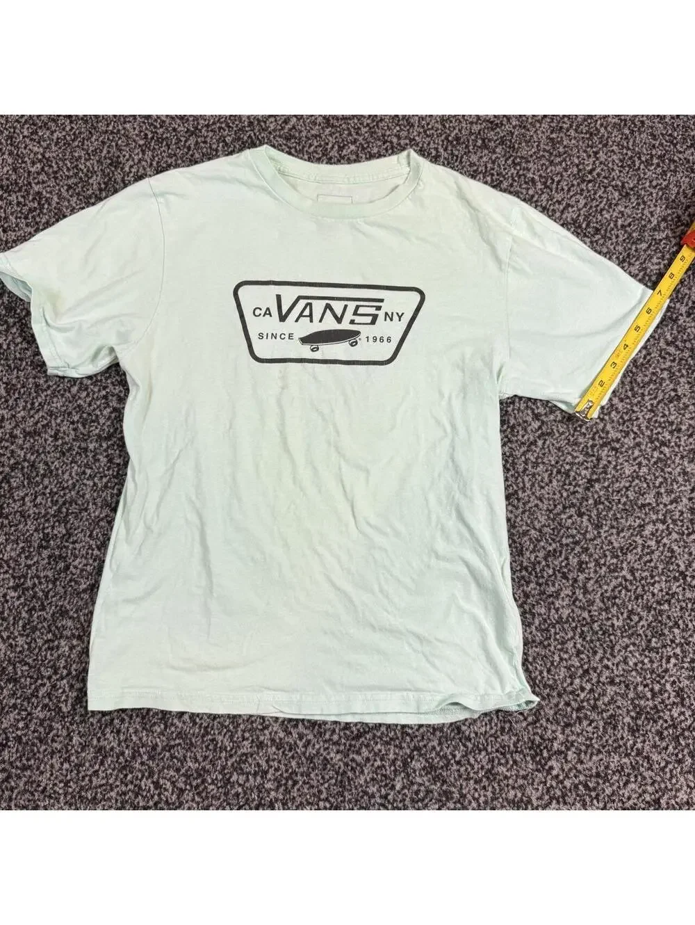 Vans white t-shirt with black logo, kids xl